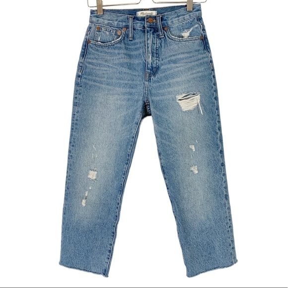 Madewell High RIse Classic Straight Leg Jeans Size 24 - Picture 1 of 6